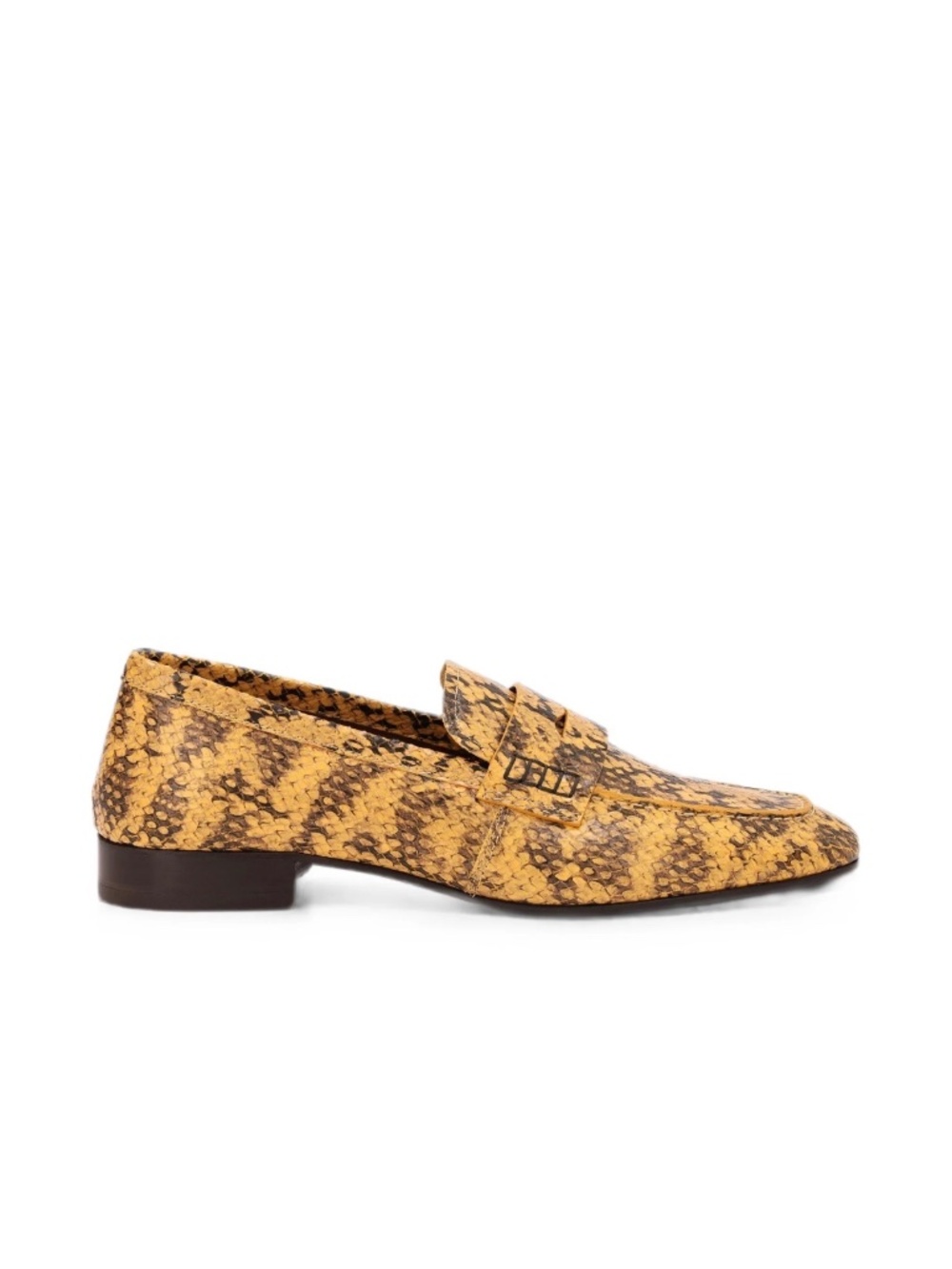 Dries Van Notan Snakeskin -Effect Leather Loafers 40